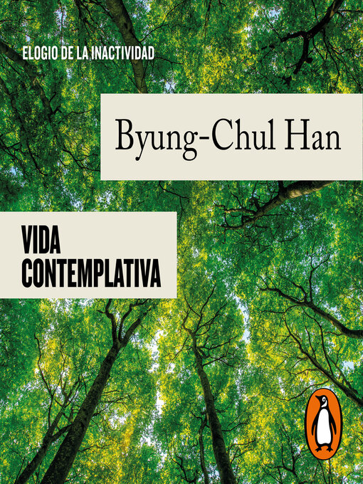 Title details for Vida contemplativa by Byung-Chul Han - Available